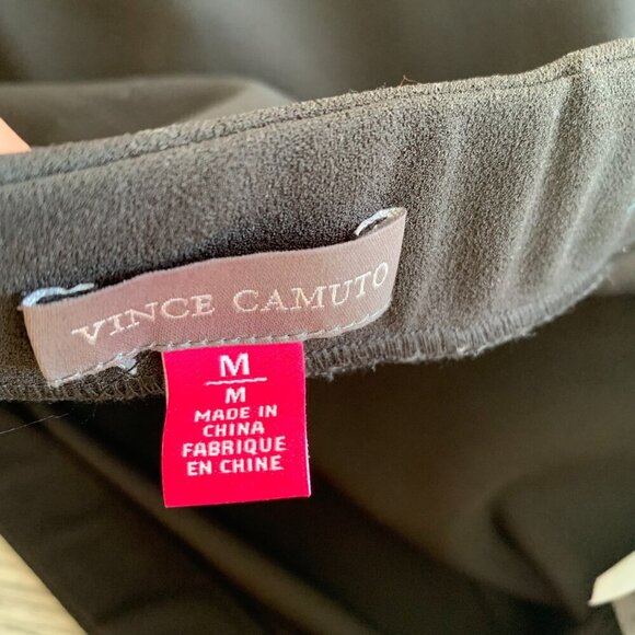 Vince Camuto Black Jersey Knit Ruffle Midi Pencil Skirt - Picture 7 of 11